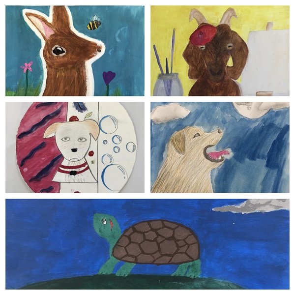 Students from Blockhouse Bay Intermediate created these amazing pieces of art to help SPCA's long-stay animals find their forever homes! 
