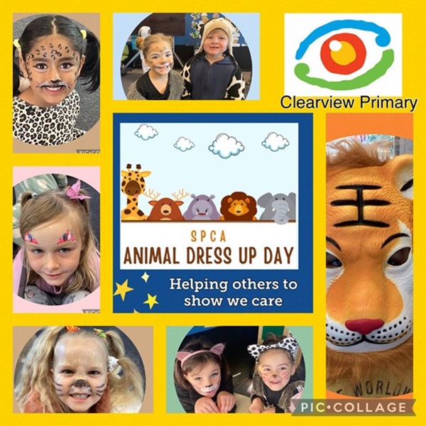 Clearview Primary supported SPCA by hosting their own Animal Themed Dress-Up Day for SPCA's 150th Birthday! 