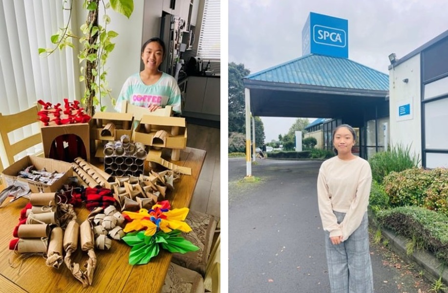 Elisha made an awesome range of many different enrichment toys for the animals as part of her William Pike Challenge service hours. The animals at SPCA Mangere will enjoy playing with these! Thank you for your support Elisha and pawsome effort!